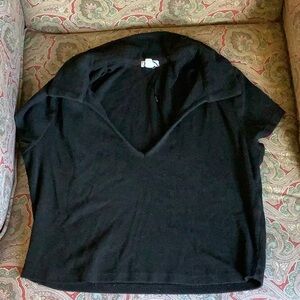 Garage Black Crop Top